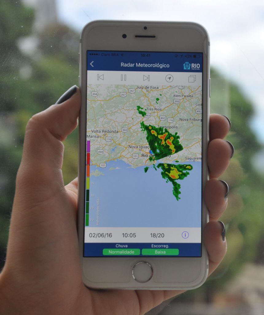 Imagens do Radar em tempo real